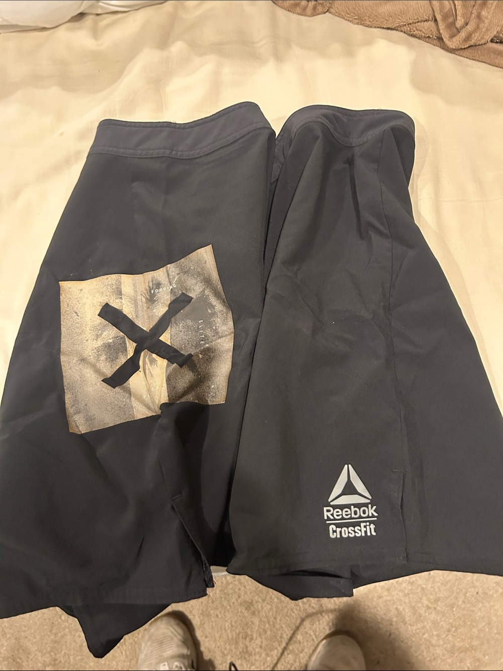 Reebok CrossFit  men’s Black Athletic Shorts 34”